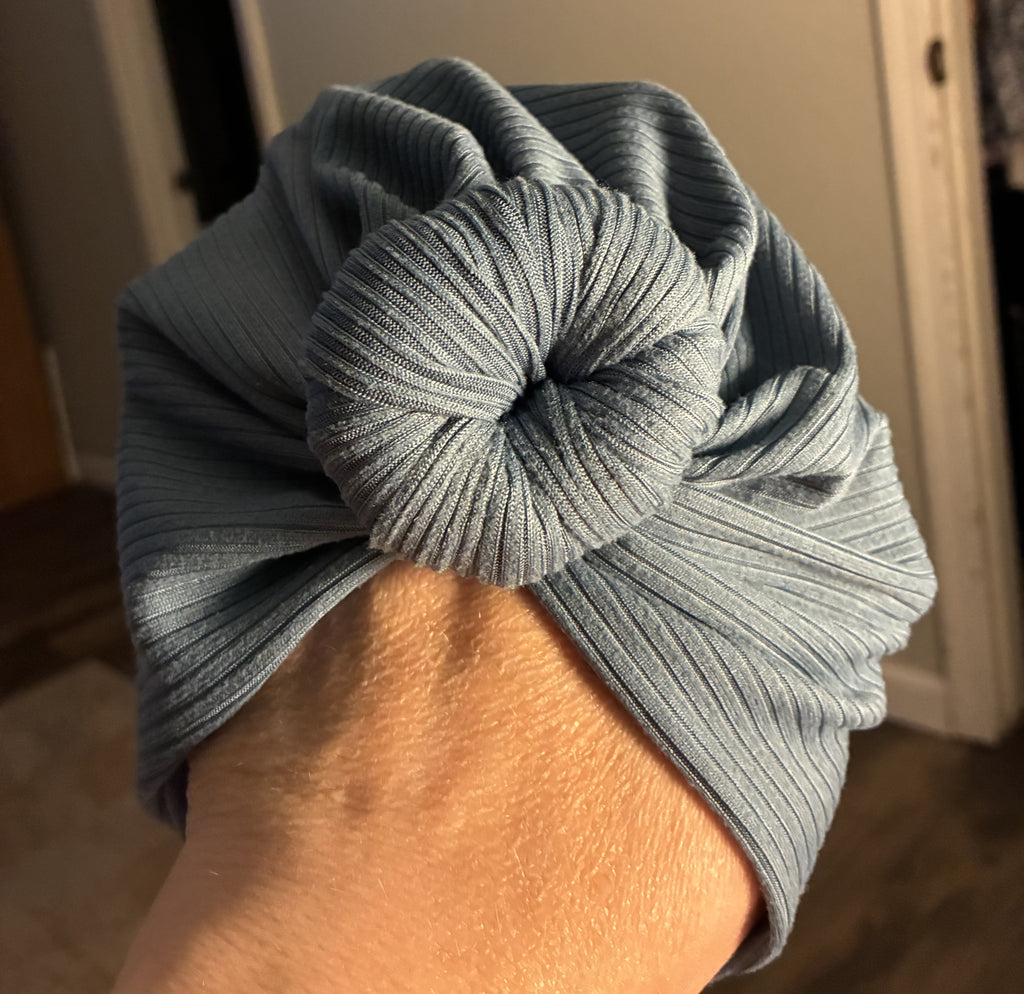 Dusty Blue Turban