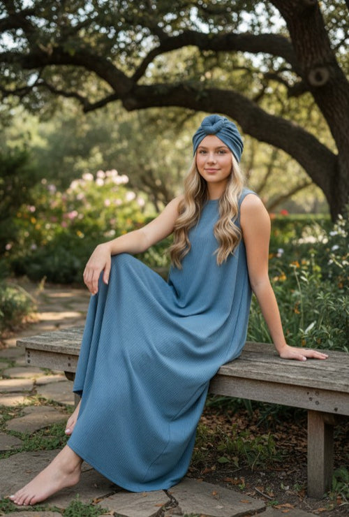 Dusty Blue Turban
