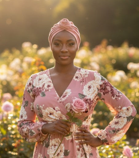 Dusty Rose Turban