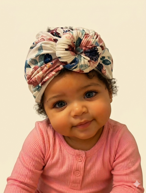 Floral Rose Turban